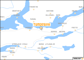 map of Tungesvik