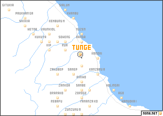 map of Tunge