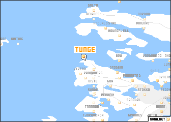 map of Tunge