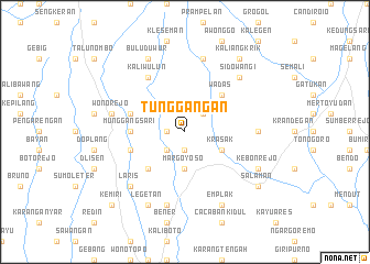 map of Tunggangan