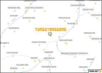 map of Tŭnggyŏng-dong