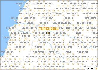 map of Tung-hai-k\