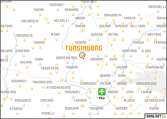 map of Tŭngim-dong