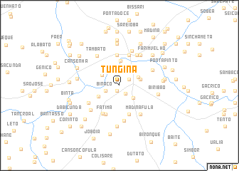 map of Tungina