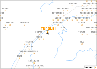 map of Tung-lei