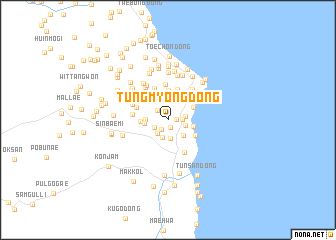 map of Tŭngmyŏng-dong