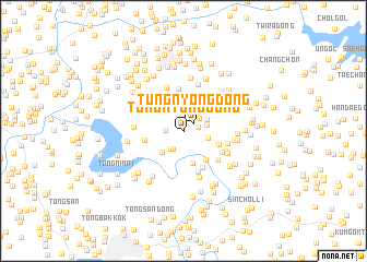 map of Tŭngnyong-dong