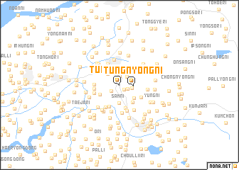 map of Tŭngnyong-ni