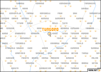 map of Tungoro