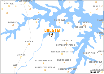 map of Tungsten