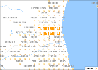 map of Tung-ts\