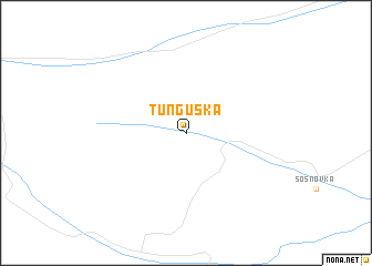 map of Tunguska