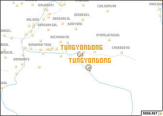 map of Tŭngyŏn-dong