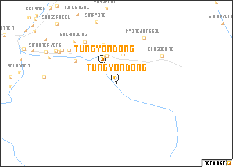 map of Tŭngyŏn-dong