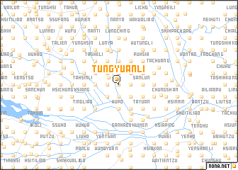 map of Tung-yüan-li