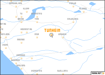 map of Tunheim