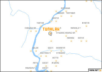 map of Tunhlaw