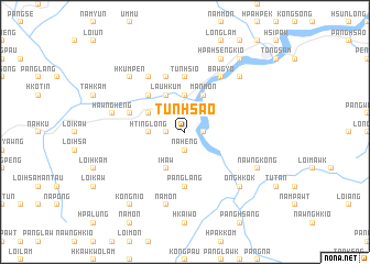 map of Tunhsao