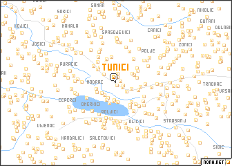 map of Tunići