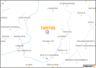 map of Tunitas