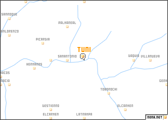 map of Tuni