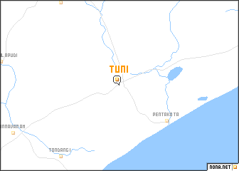 map of Tuni