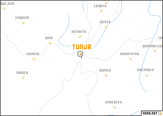 map of Tunja