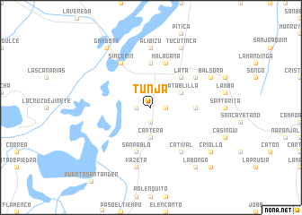 map of Tunja