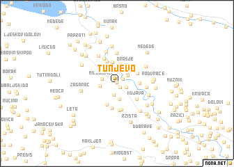 map of Tunjevo