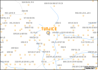 map of Tunjice