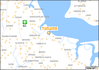 map of Tunjina