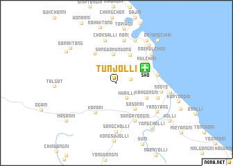 map of Tunjŏl-li