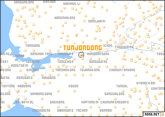 map of Tunjŏn-dong