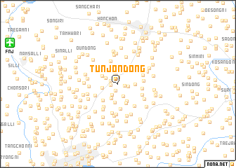 map of Tunjŏn-dong