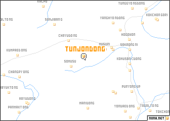 map of Tunjŏn-dong