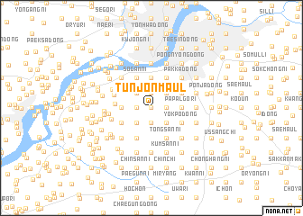 map of Tunjŏn-maŭl