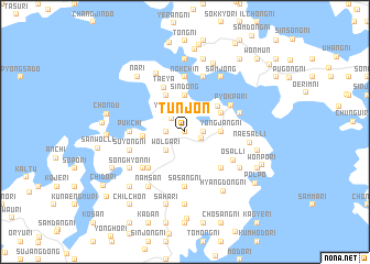 map of Tunjŏn