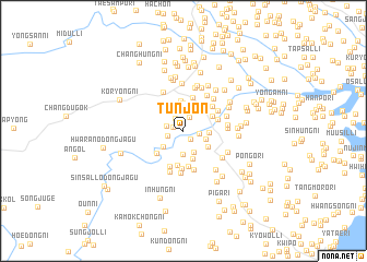 map of Tunjŏn