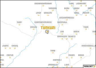 map of Tunkuri