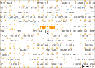 map of Tunnane