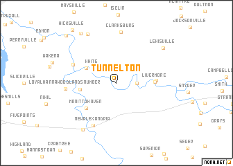 map of Tunnelton