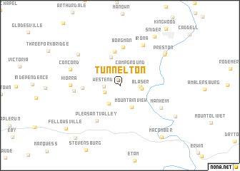 map of Tunnelton