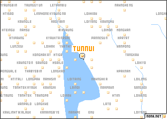 map of Tunnui