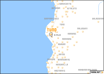 map of Tuno