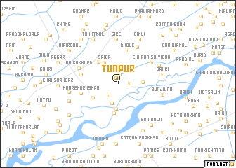 map of Tunpur