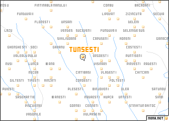 map of Tunseşti