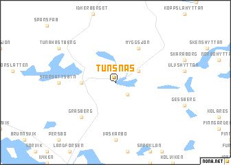 map of Tunsnäs