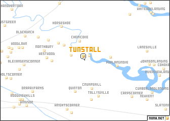 map of Tunstall