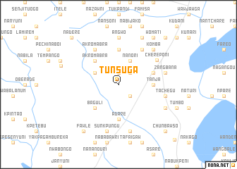 map of Tunsuga
