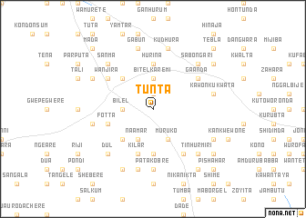 map of Tunta